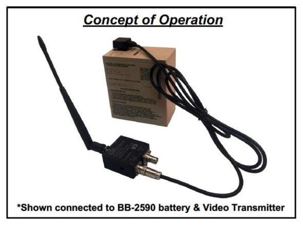 BA-5590 Battery to 2-Pin Power Cable